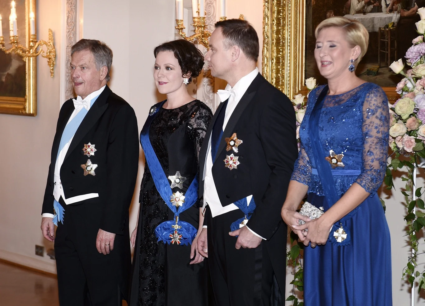 Agata Kornhauser-Duda i Andrzej Duda w Finlandii