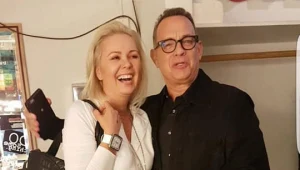 Monika Jaskólska i Tom Hanks