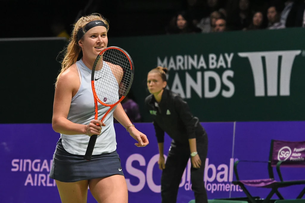 Jelina Switolina po pokonaniu Simony Halep Jelina Switolina po pokonaniu Simony Halep