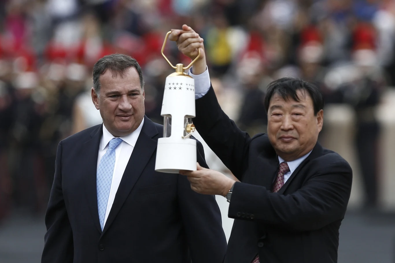 Szef komitetu organizacyjnego igrzysk w Pjongczangu Lee Hee-Beom Szef komitetu organizacyjnego igrzysk w Pjongczangu Lee Hee-Beom