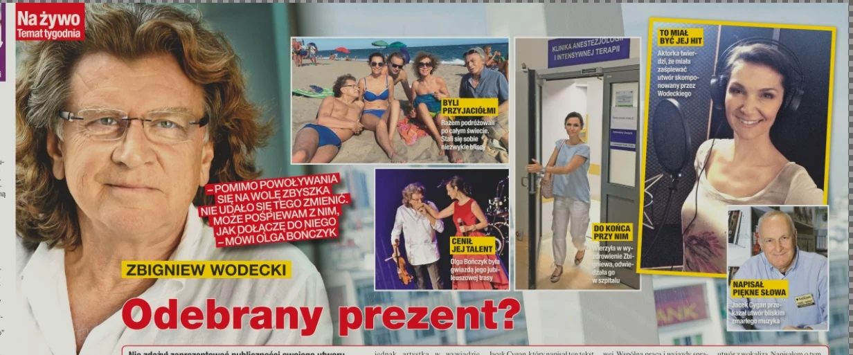 O pretensjach Bończyk napisał tygodnik "Na Żywo" O pretensjach Bończyk napisał tygodnik "Na Żywo"