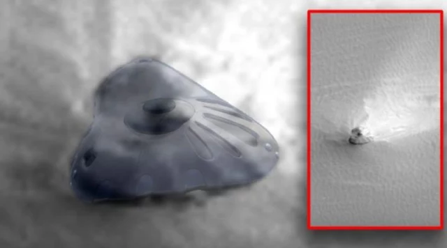 Obiekt na Marsie według ufologów może być statkiem kosmicznym Obiekt na Marsie według ufologów może być statkiem kosmicznym