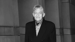 Marek Frąckowiak (16.08.1950 - 06.11.2017) na prezentacji jesiennej ramówki TVP w sierpniu tego roku