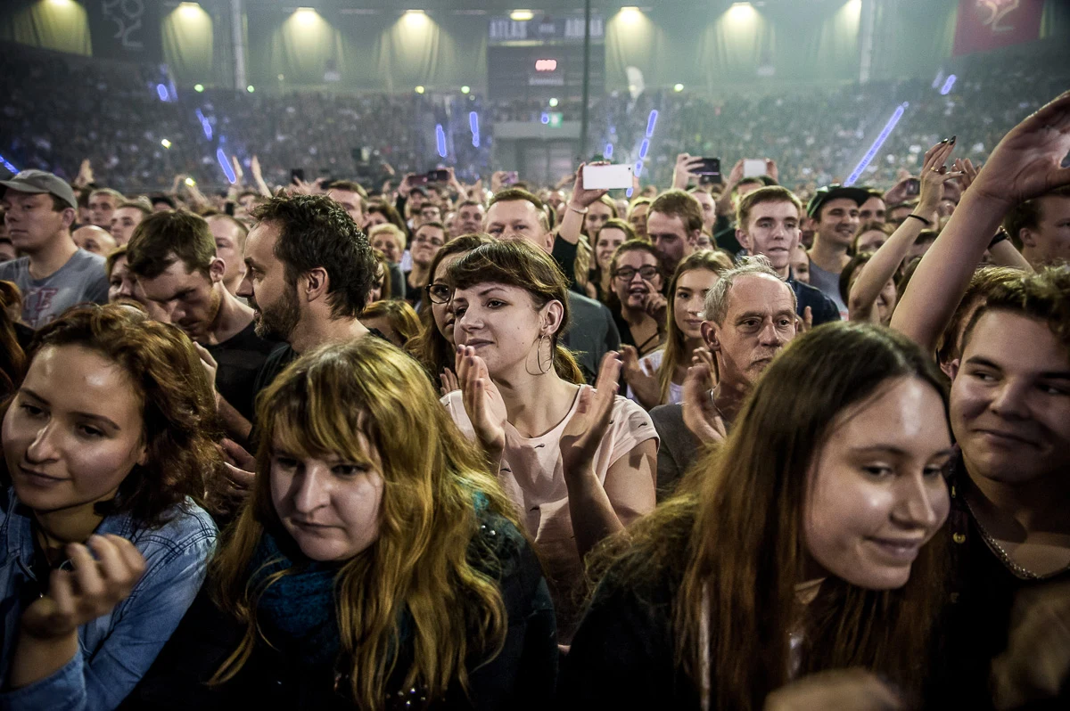 Publiczność na Queen + Adam Lambert w Łodzi