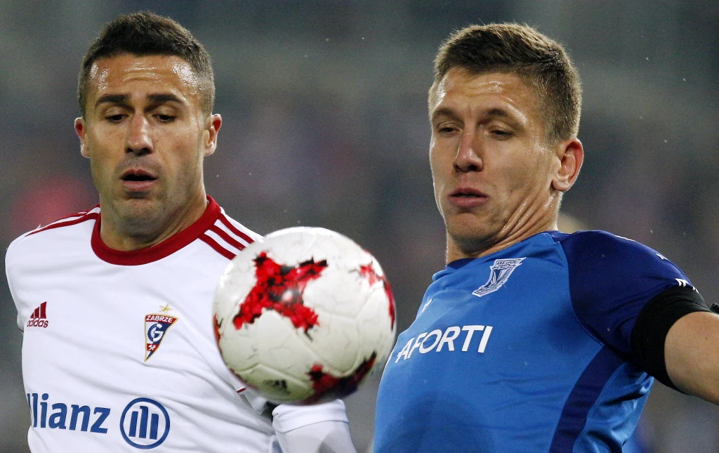 Igor Angulo (z lewej) jest gwiazdą w ataku Górnika Zabrze
