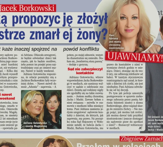 Słowa Adriany Gotowieckiej cytuje tygodnik "Życie na gorąco" Słowa Adriany Gotowieckiej cytuje tygodnik "Życie na gorąco"