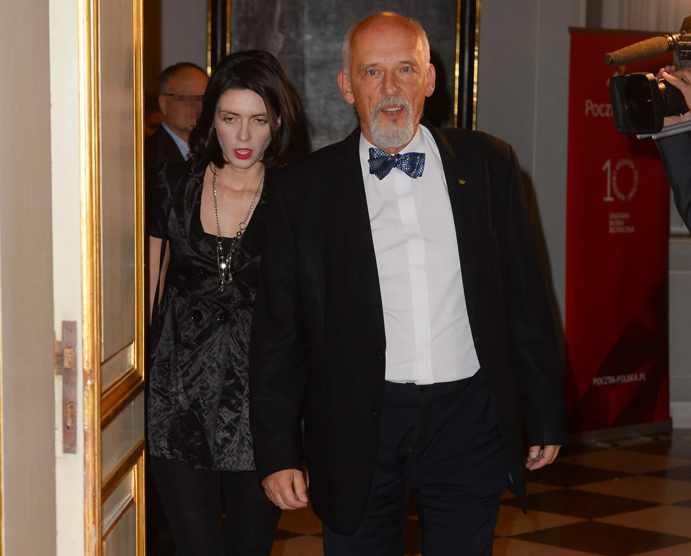 Janusz Korwin-Mikke z żoną Dominiką Janusz Korwin-Mikke z żoną Dominiką