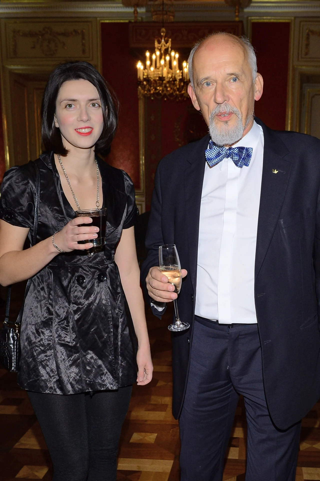 Janusz Korwin-Mikke z żoną Dominiką Janusz Korwin-Mikke z żoną Dominiką