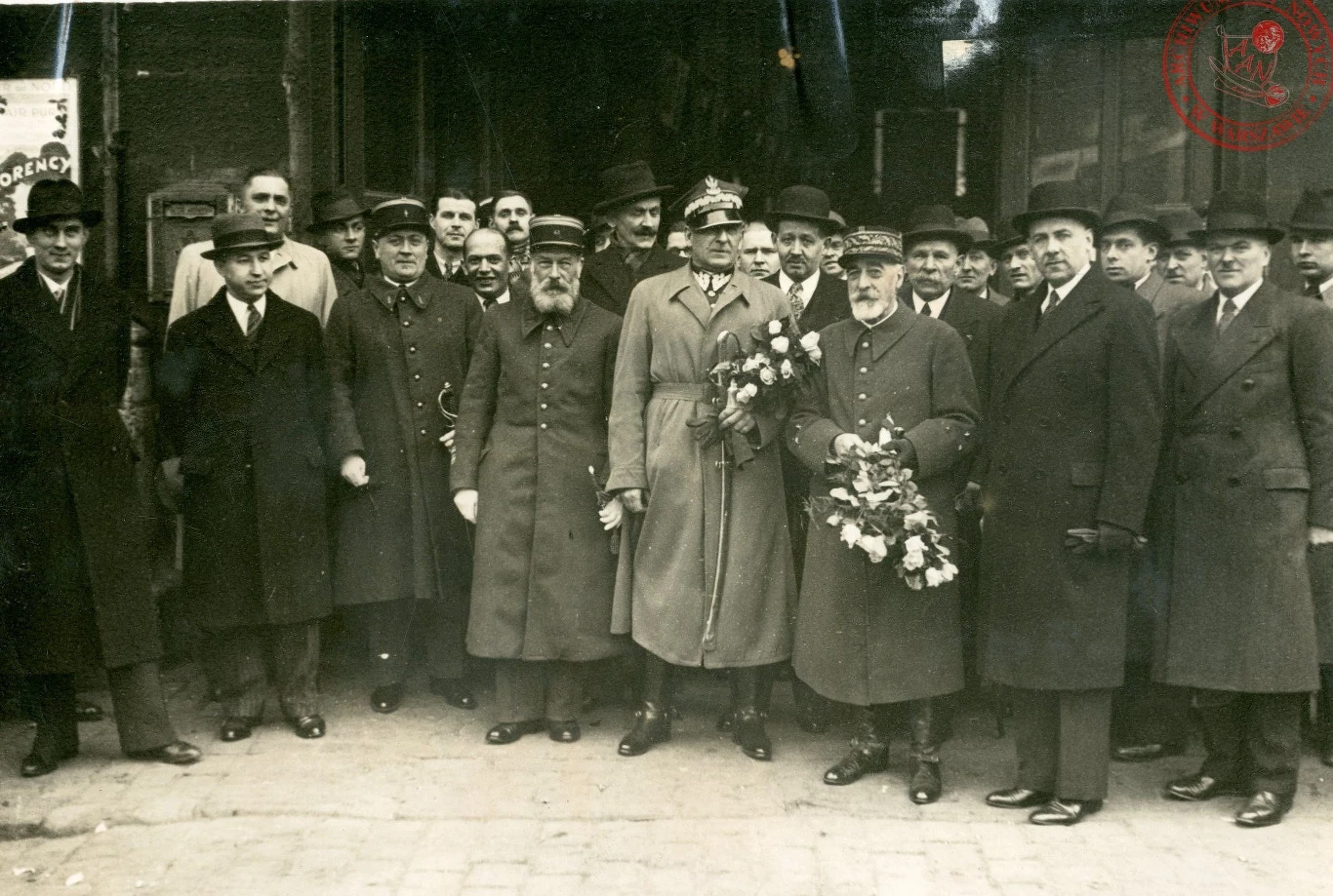 Powitanie na dworcu w Lille - 30 kwietnia 1937 r.; AAN, Akta Bolesława Wieniawy Długoszowskiego, sygn. 8
