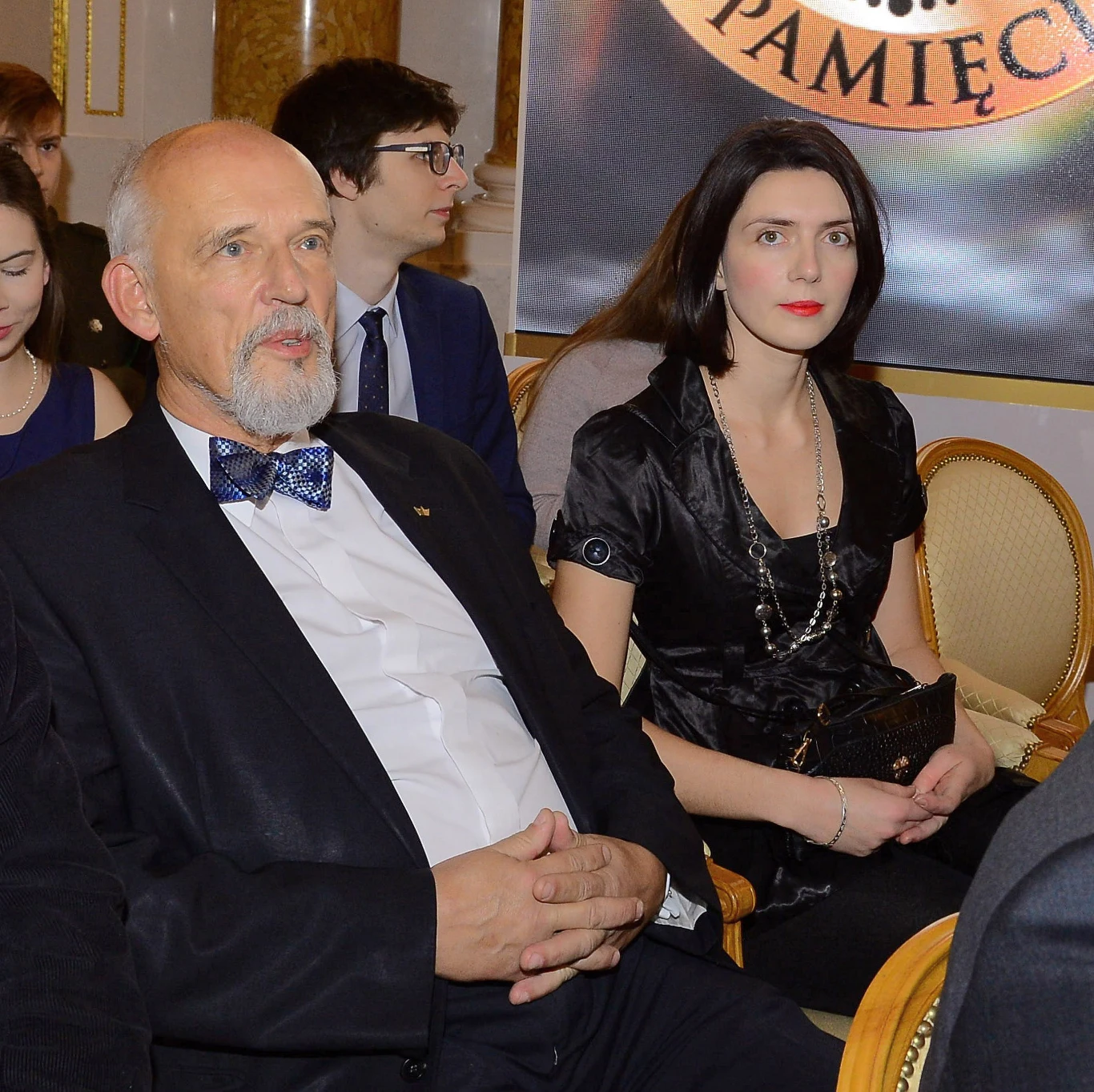 Janusz Korwin-Mikke z żoną Dominiką Janusz Korwin-Mikke z żoną Dominiką