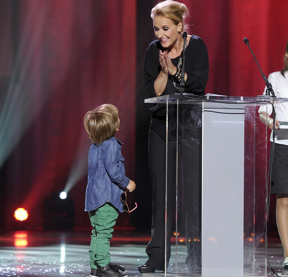 Patrycja Markowska z synem Filipem, 2011 rok