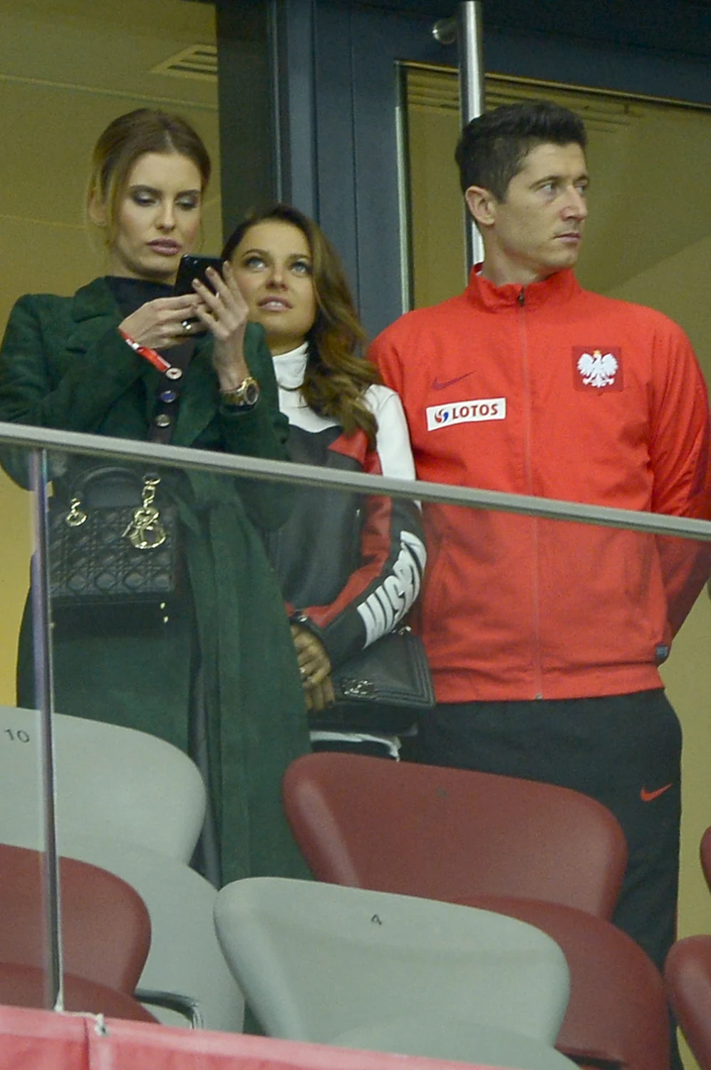 Dominika Grosicka oraz Anna i Robert Lewandowscy 