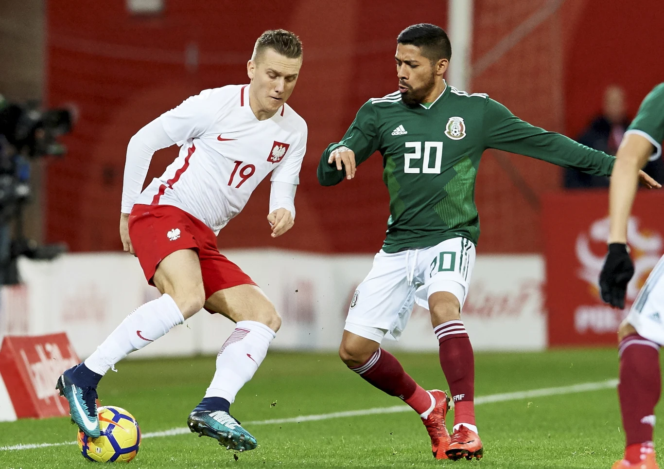 Piotr Zieliński (L) i Javier Aquino (P) z Meksyku Piotr Zieliński (L) i Javier Aquino (P) z Meksyku