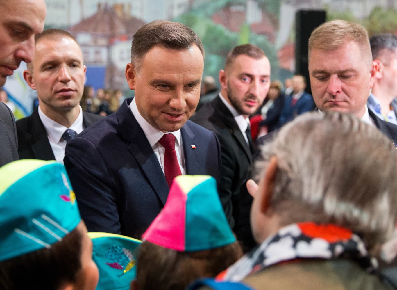 Prezydent podczas spotkania z mieszkańcami Krapkowic