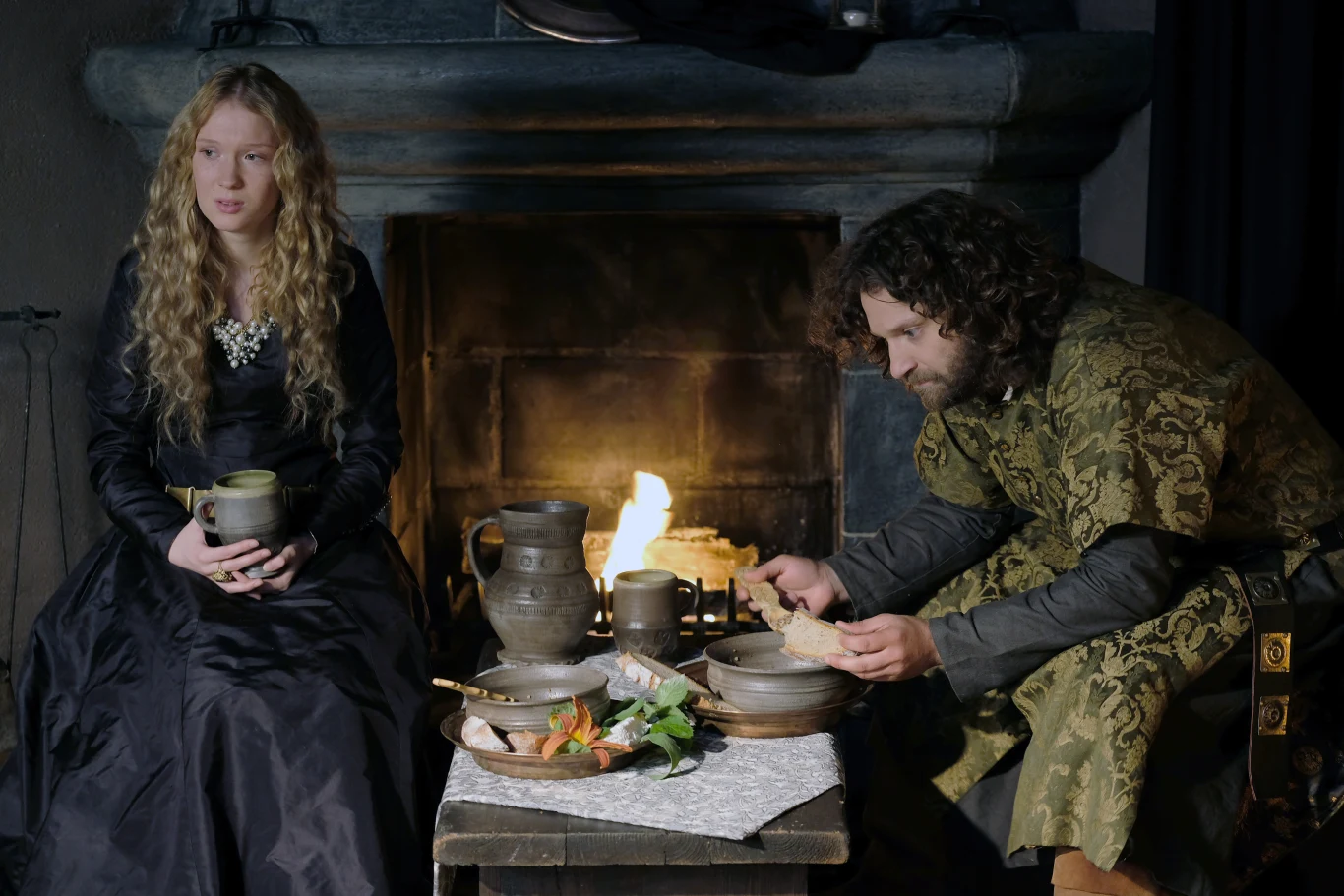 Marta Bryła (Aldona) i Wojciech Żołądkowicz (Olgierd) 