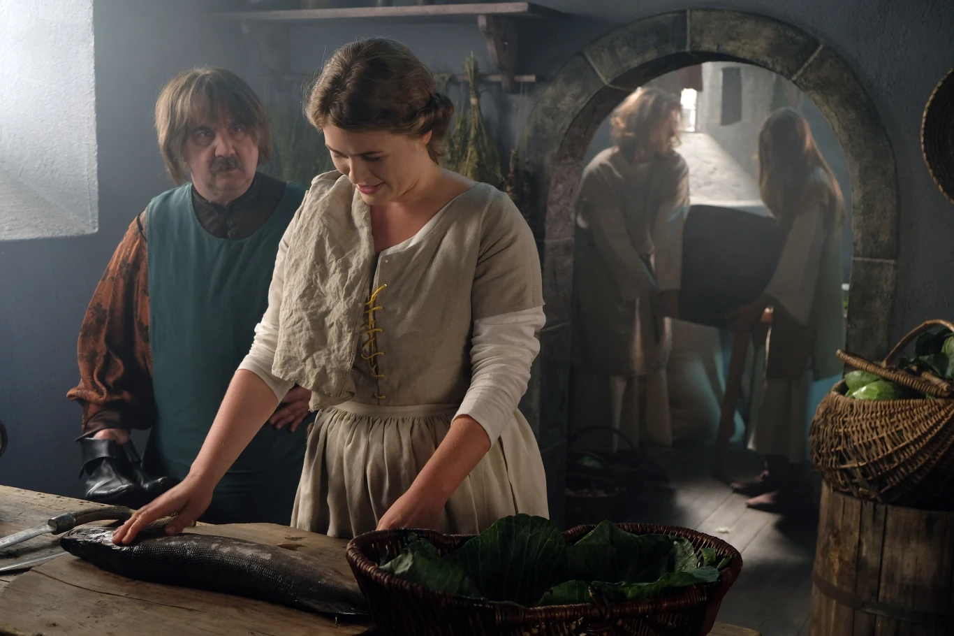 Mirosław Kupiec (kuchmistrz) i Agata Bykowska (kucharka)