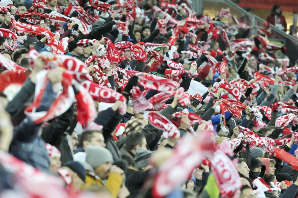 Kibice na meczu Polska - Meksyk w Gdańsku
