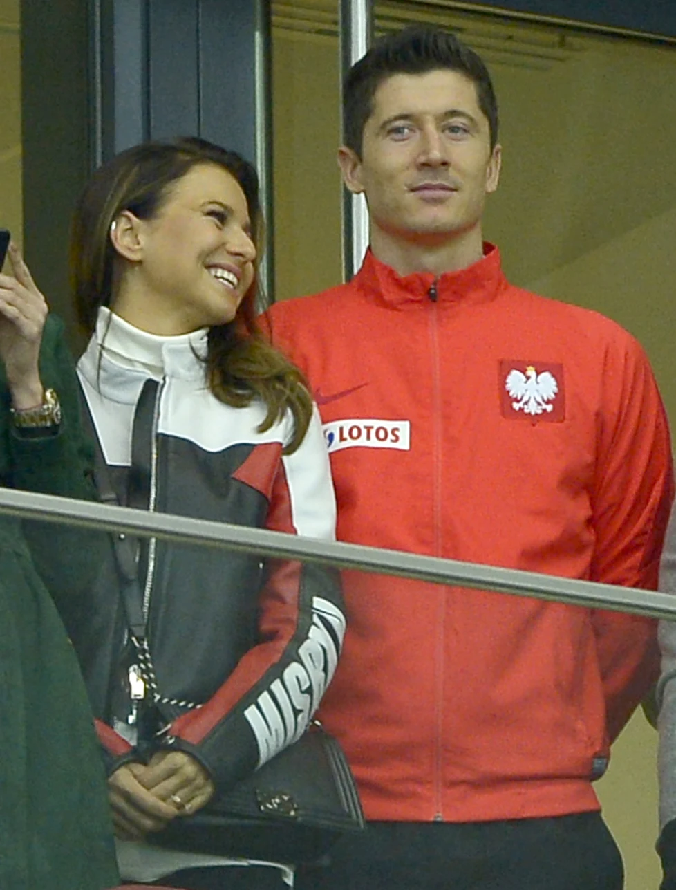 Anna i Robert Lewandowscy na meczu Anna i Robert Lewandowscy na meczu
