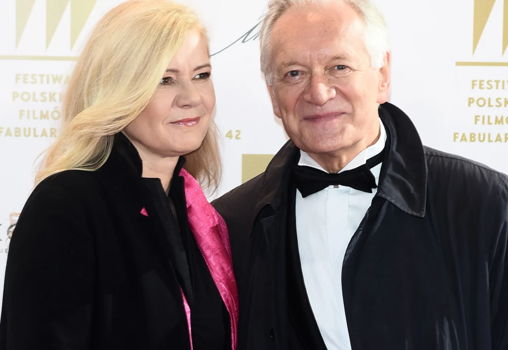 Andrzej Seweryn z żoną