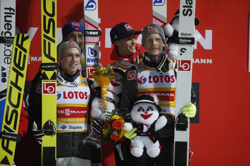 Norwegowie na podium "drużynówki" w Wiśle Norwegowie na podium "drużynówki" w Wiśle
