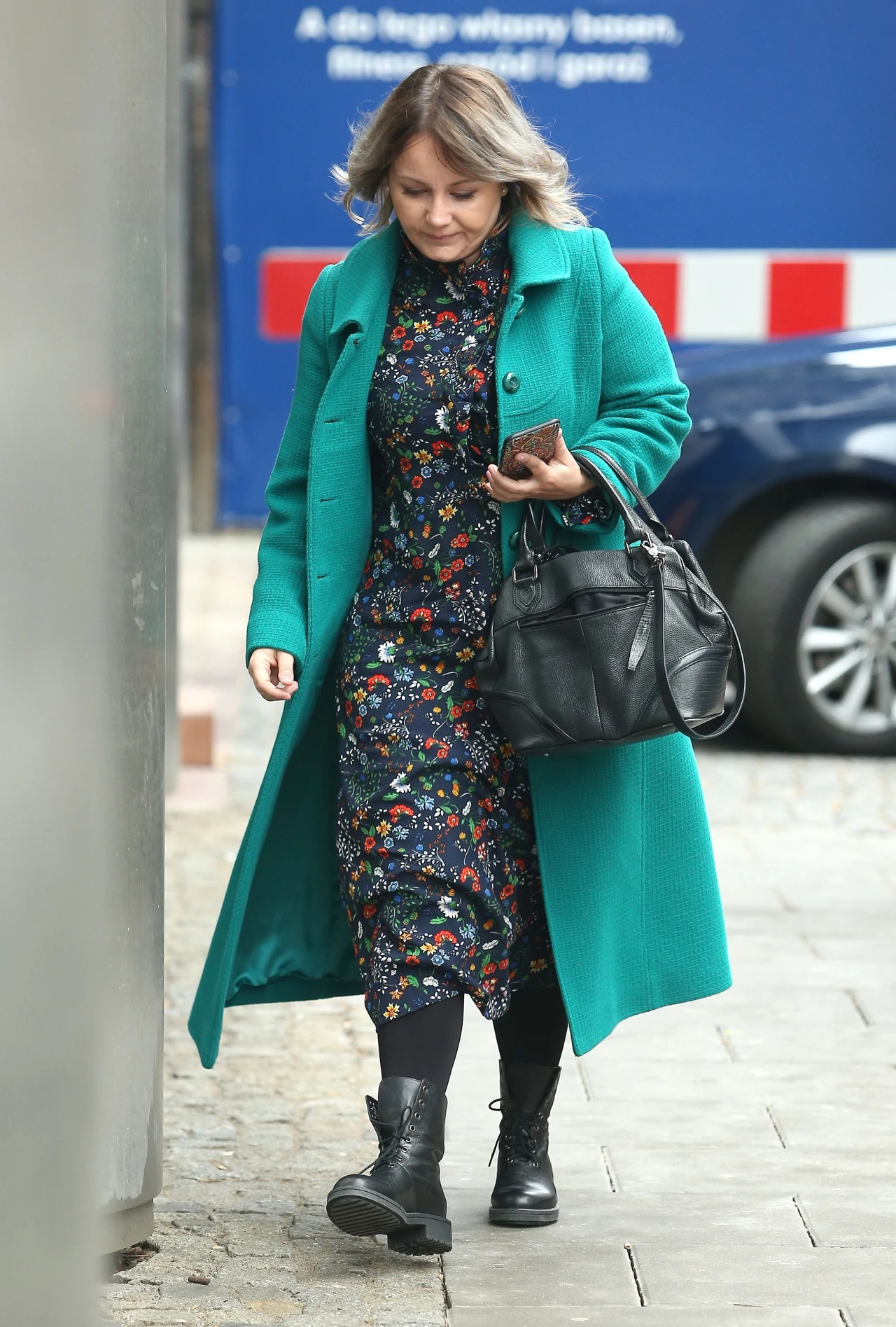 Kasia Klich pod studiem "DD TVN"