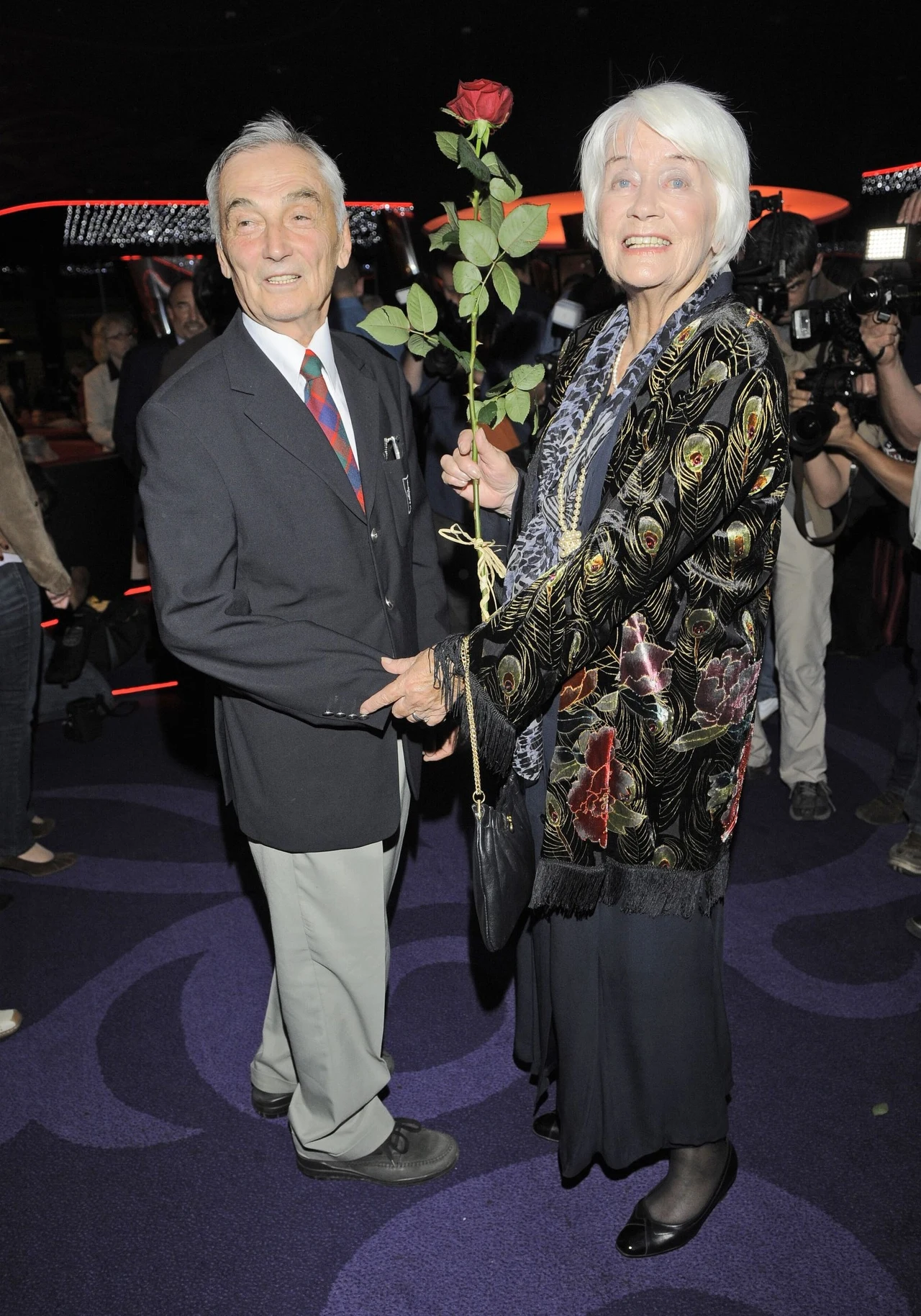 Alina Janowska z mężem, 2009 rok