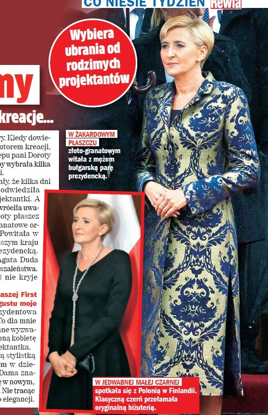 O Agacie Dudzie napisał tygodnik "Rewia"