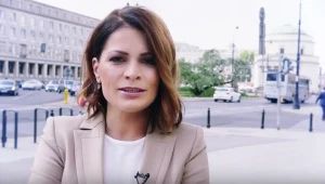 Joanna Górska nagrywa materiał dla telewizji Polsat (2016)