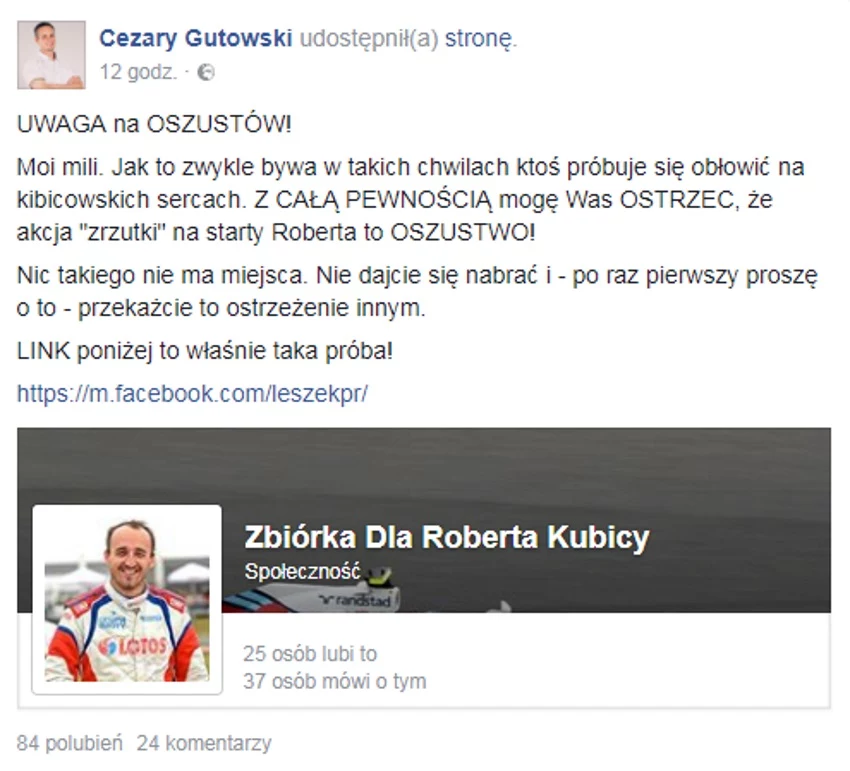 Tymi słowami oszustw zwrócił się do ludzi dobrej woli Tymi słowami oszustw zwrócił się do ludzi dobrej woli