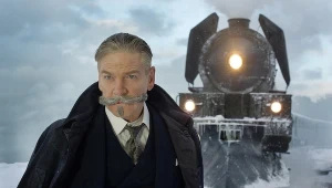 Kenneth Branagh w filmie "Morderstwo w Orient Expressie"