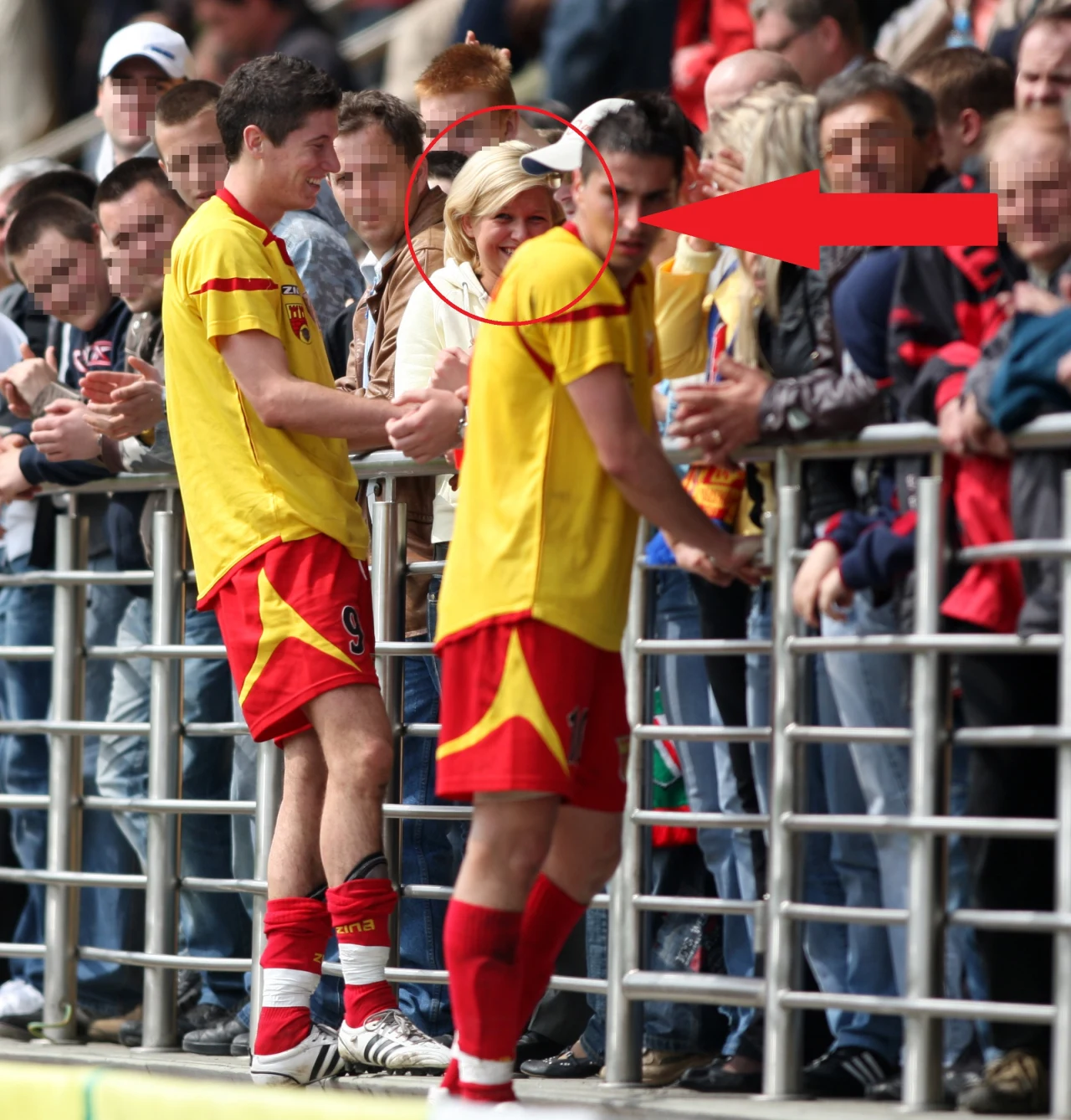 Anna Lewandowska dopinguje Roberta (2008 r.)