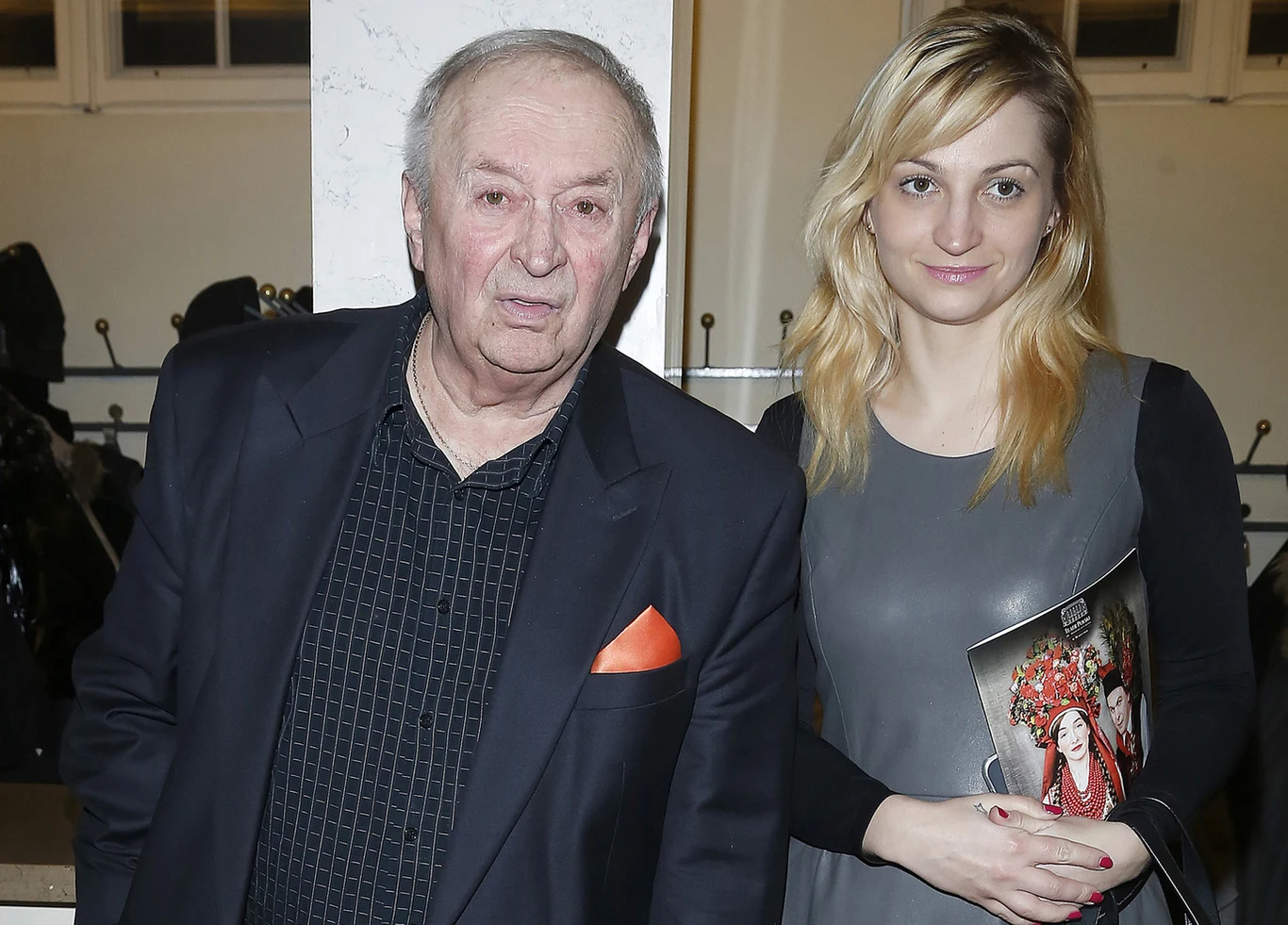 Bohdan Łazuka z córką Olgą, 2015 rok Bohdan Łazuka z córką Olgą, 2015 rok