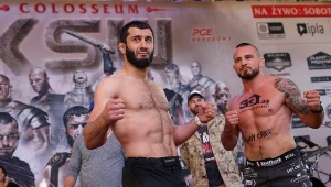 Mamed Chalidow (w środku), obok Borys Mańkowski