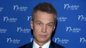 Michał Żebrowski podczas świętowania 18. urodzin "Na dobre i na złe"