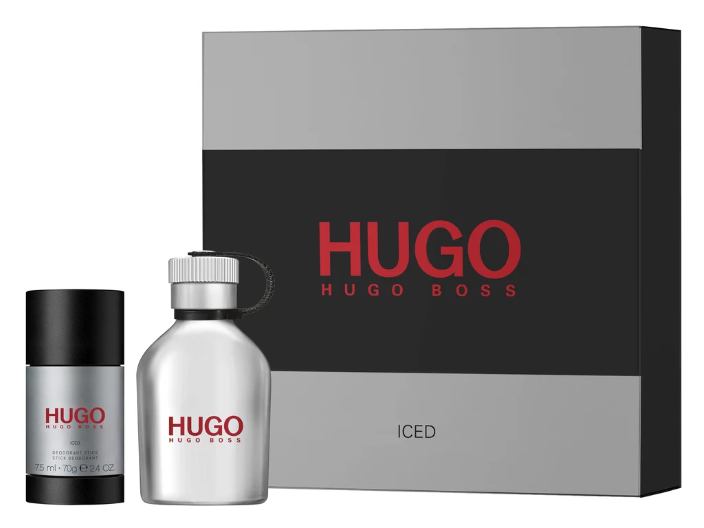 Hugo Boss Hugo Iced - woda toaletowa 75 ml + deo sztyft 75 ml, cena: 249 zł Hugo Boss Hugo Iced - woda toaletowa 75 ml + deo sztyft 75 ml, cena: 249 zł