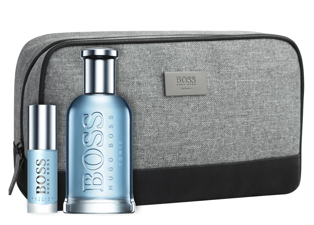 Hugo Boss Boss Bottled Tonic - woda toaletowa 100 ml + MINI 8 ml + kosmetyczka, cena: 379 zł Hugo Boss Boss Bottled Tonic - woda toaletowa 100 ml + MINI 8 ml + kosmetyczka, cena: 379 zł