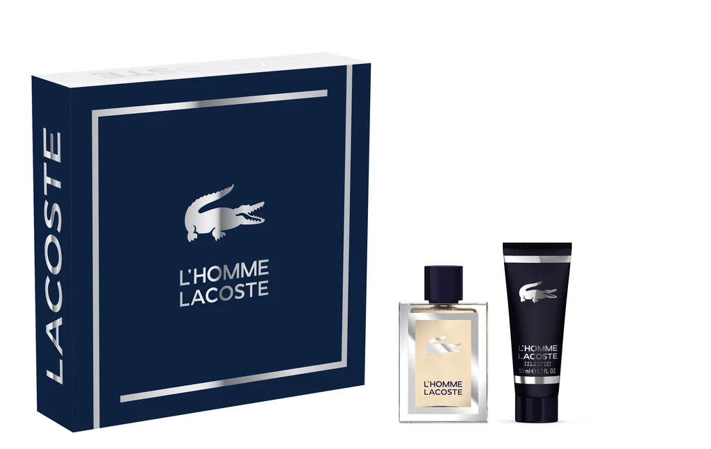 Lacoste L'Homme - woda toaletowa 50 ml + żel pod prysznic 50 ml, cena: 255 zł Lacoste L'Homme - woda toaletowa 50 ml + żel pod prysznic 50 ml, cena: 255 zł