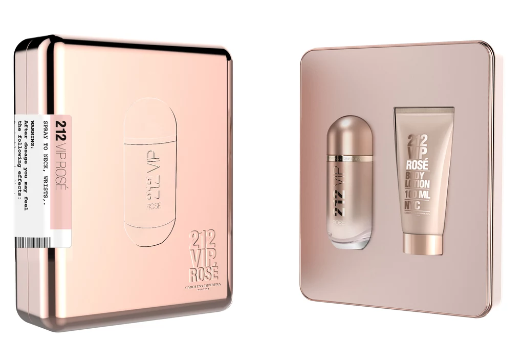 Carolina Herrera 212 VIP Rosé - woda perfumowana 50 ml + balsam do ciała 75 ml, cena: 329 zł