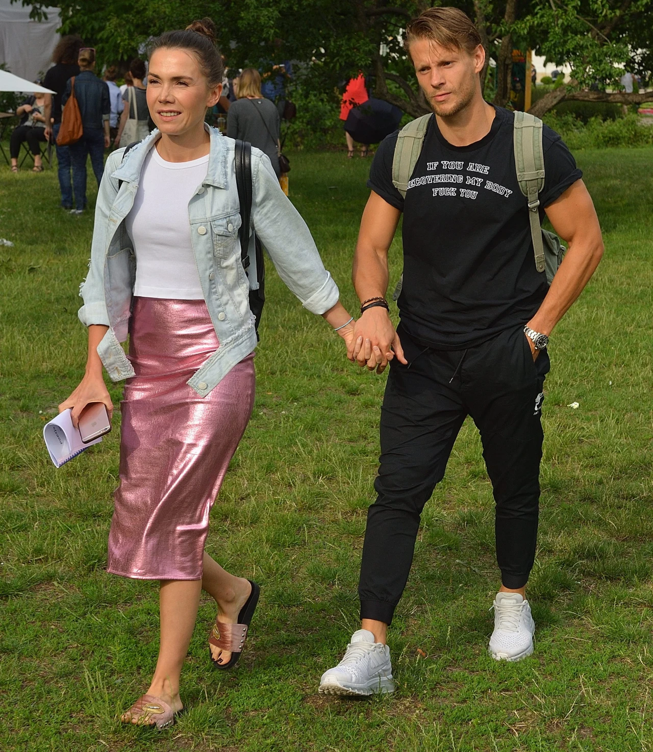Olga Bołądź i Sebastian Fabijański