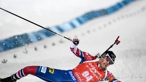 Tarjei Boe padł po minięciu linii mety