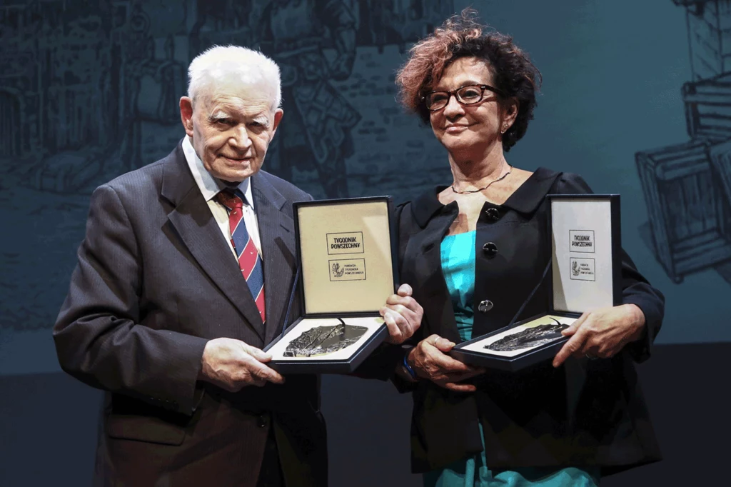 Prof. Adam Strzębosz i Maria Dąbrowska-Majewska, fot. Beata Zawrzel/REPORTER