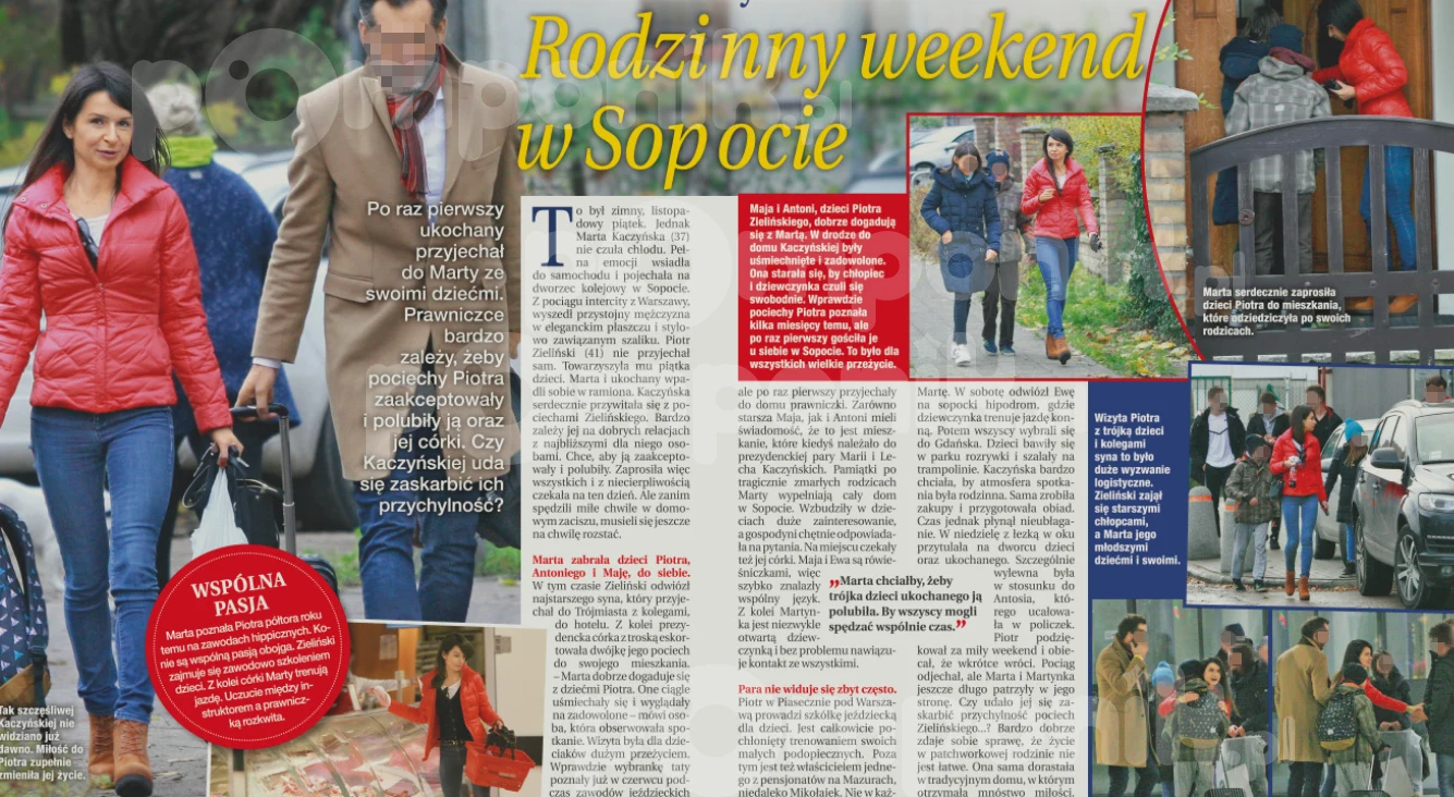 O weekendzie Marty Kaczyńskiej i Piotra pisze tygodnik "Dobry Tydzień"