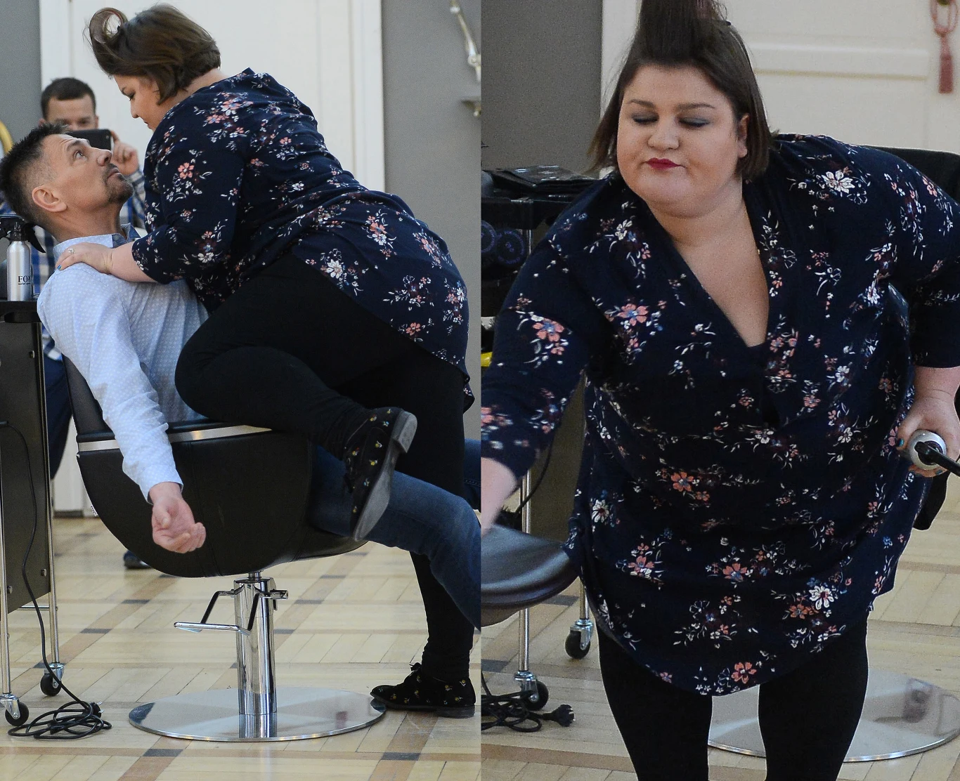 Dominika Gwit i Krzysztof Ibisz w sztuce "Szalone nożyczki" Dominika Gwit i Krzysztof Ibisz w sztuce "Szalone nożyczki"