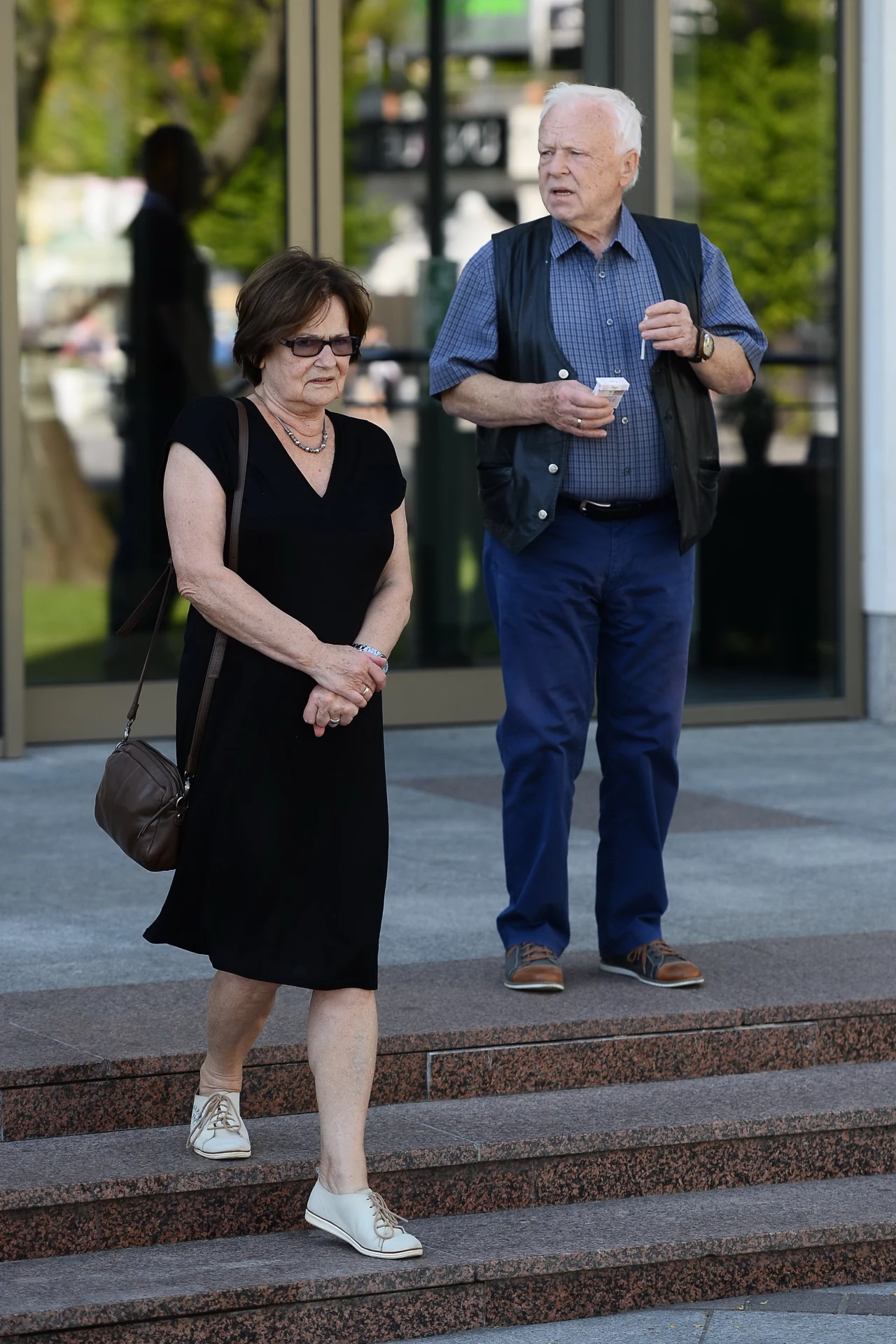 Marian Opania z żoną Marian Opania z żoną