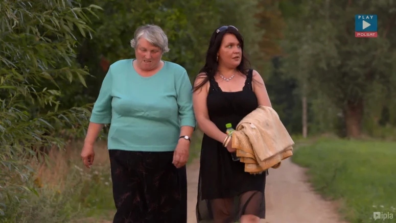 Asia z panią Tereską, mamą Ryśka