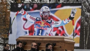 Pogrzeb Davida Poissona, który zginął w listopadzie