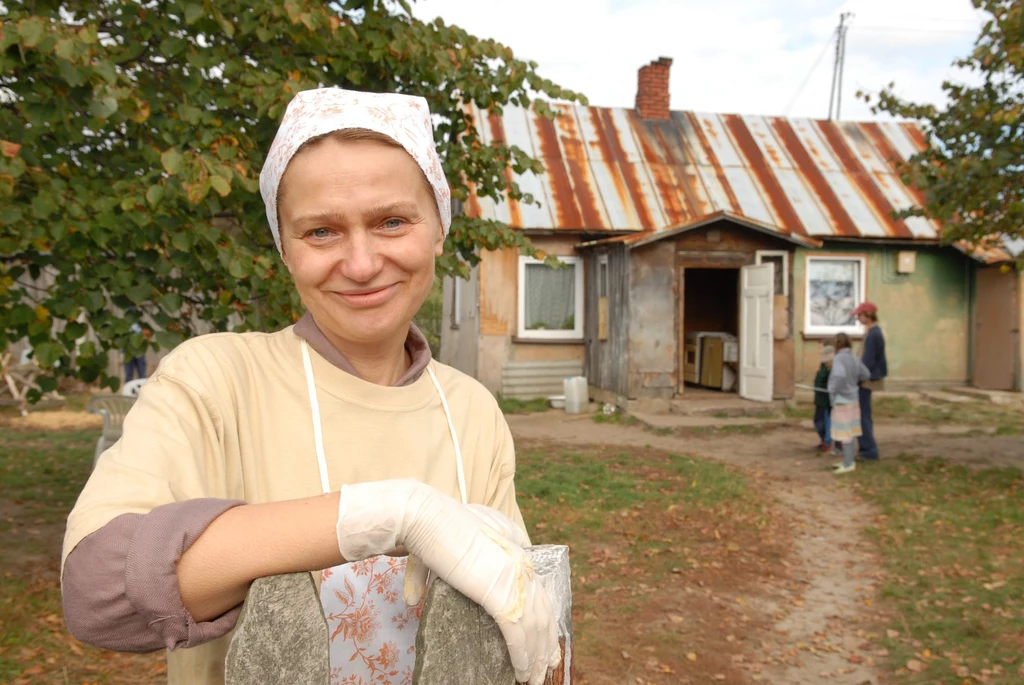 Katarzyna Żak jako Kazimiera Solejuk w serialu "Ranczo"