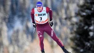 Siergiej Ustiugow z Rosji podczas PŚ w Davos.