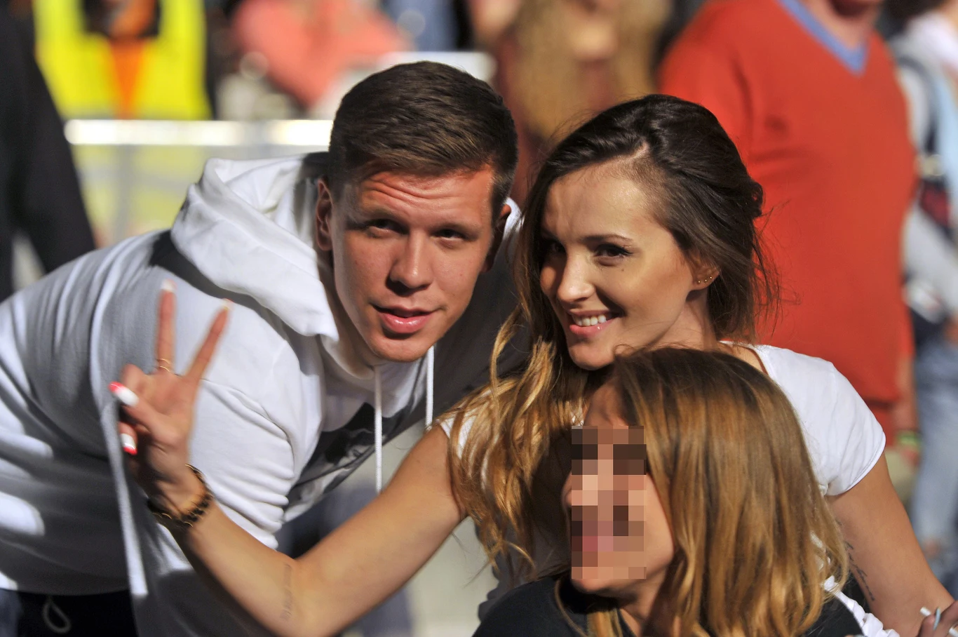 Wojciech Szczęsny z żoną Mariną Wojciech Szczęsny z żoną Mariną