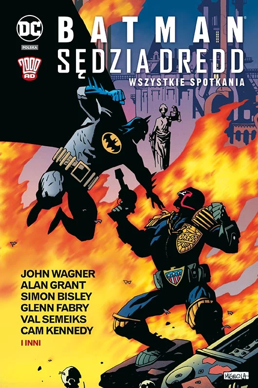 Okładka albumu Batman/Sędzia Dredd Okładka albumu Batman/Sędzia Dredd